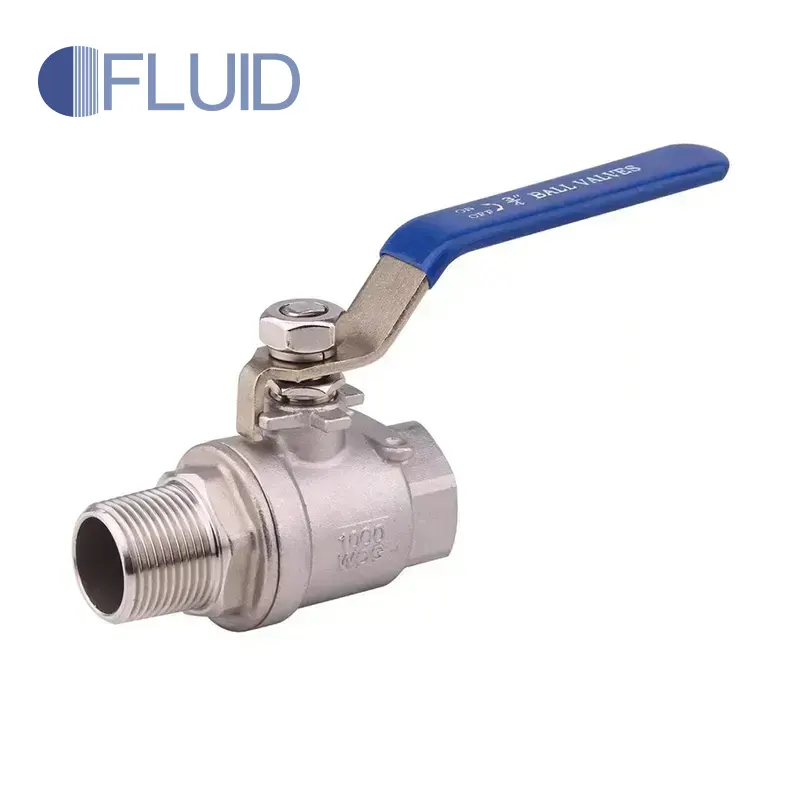 2PC Male X Female Threaded Ball Valve