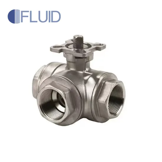 3 Way Threaded Ball Valve