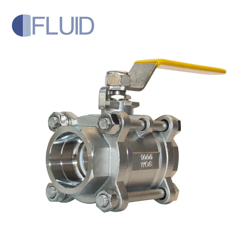 3PC Socket Welded Ball Valve